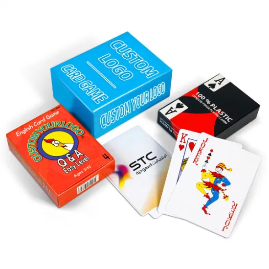 Пользовательские рекламные подарочные игровые карты Таро, детские образовательные карты, покерные карты, ПВХ казино, велосипедная бумага, пластиковые игральные карты